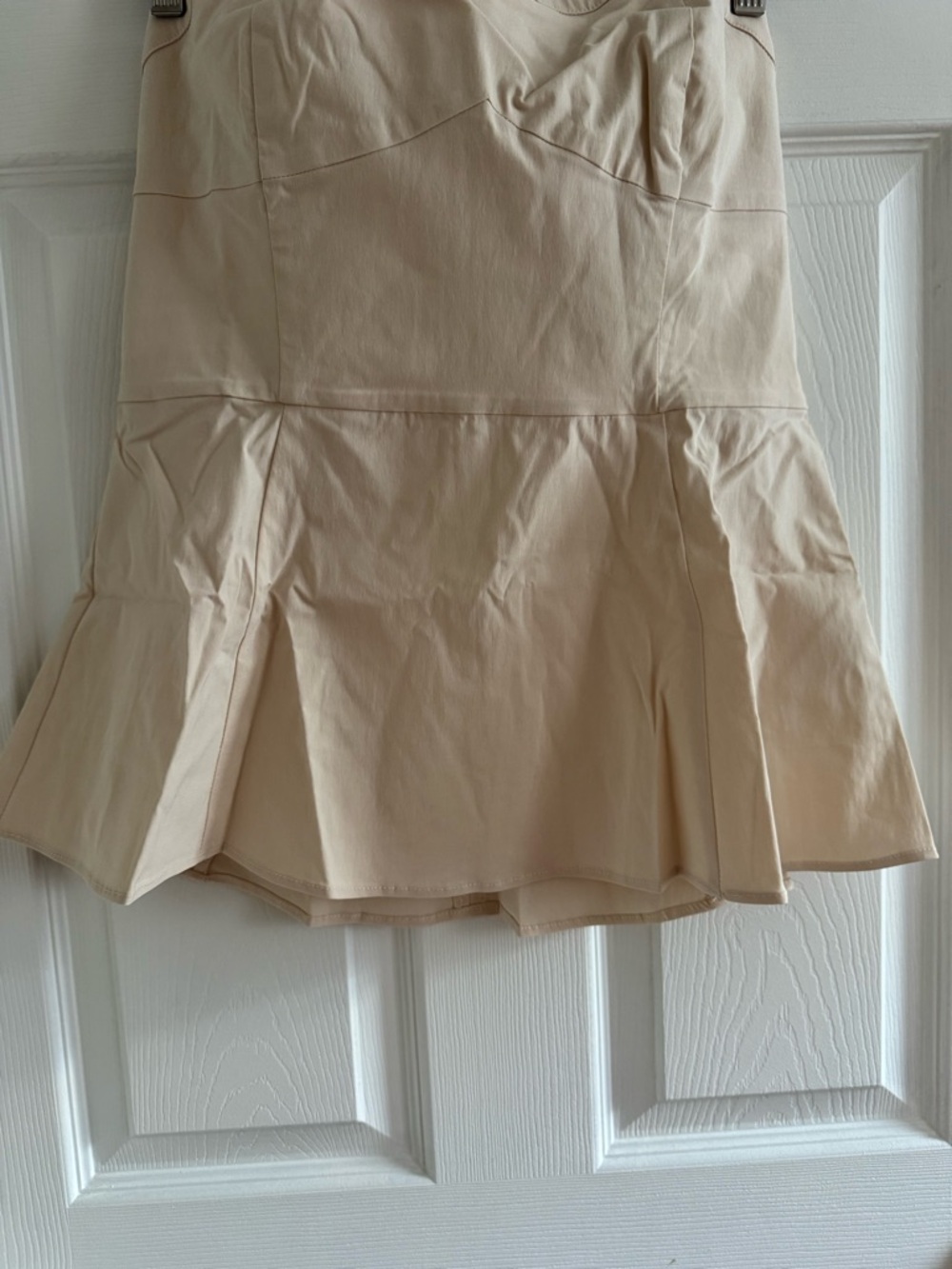NWT MAEVE Fit-and-Flare Strapless Top Ivory Size Large - Picture 8 of 9